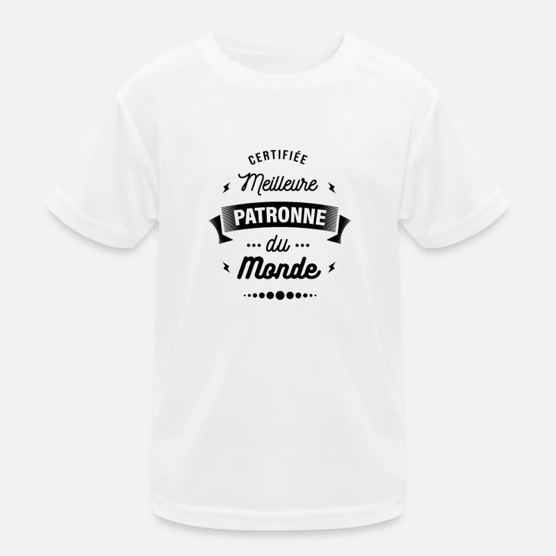 CERTIFIÉE MEILLEURE PATRONNE DU MONDE T-shirt sport Enfant