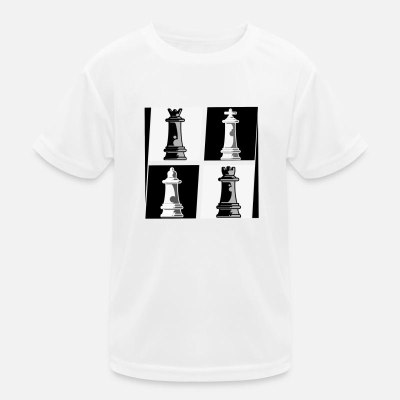 Schach Kinder Funktions-T-Shirt