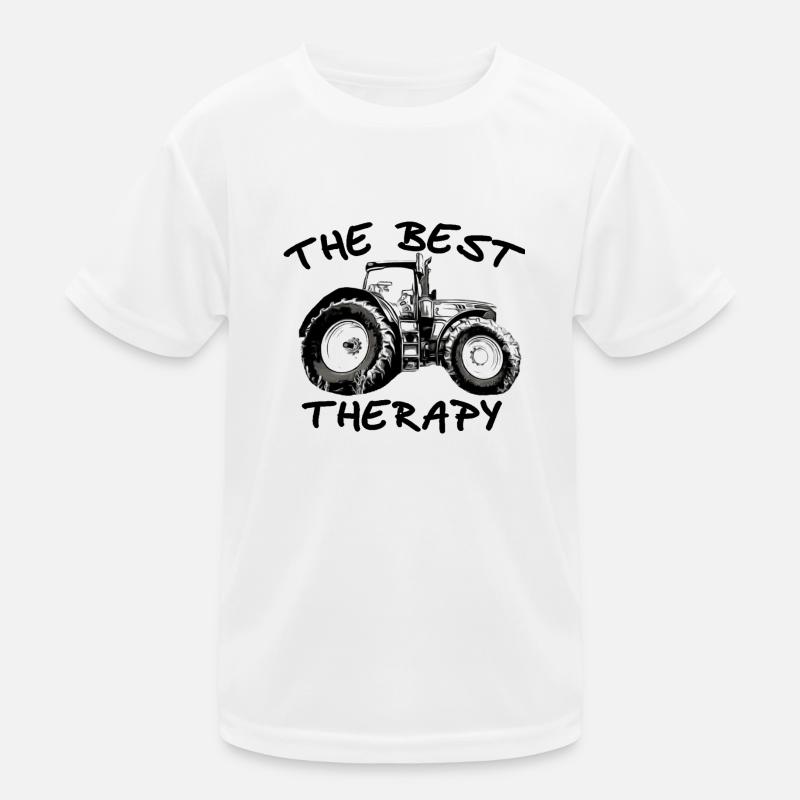 Tractor - Kids Functional T-Shirt - white