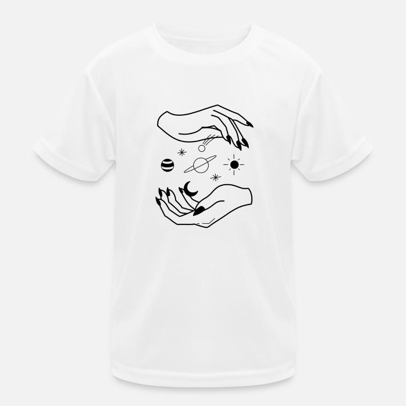 Magic - Universe - Hand - Hands Kids Functional T-Shirt