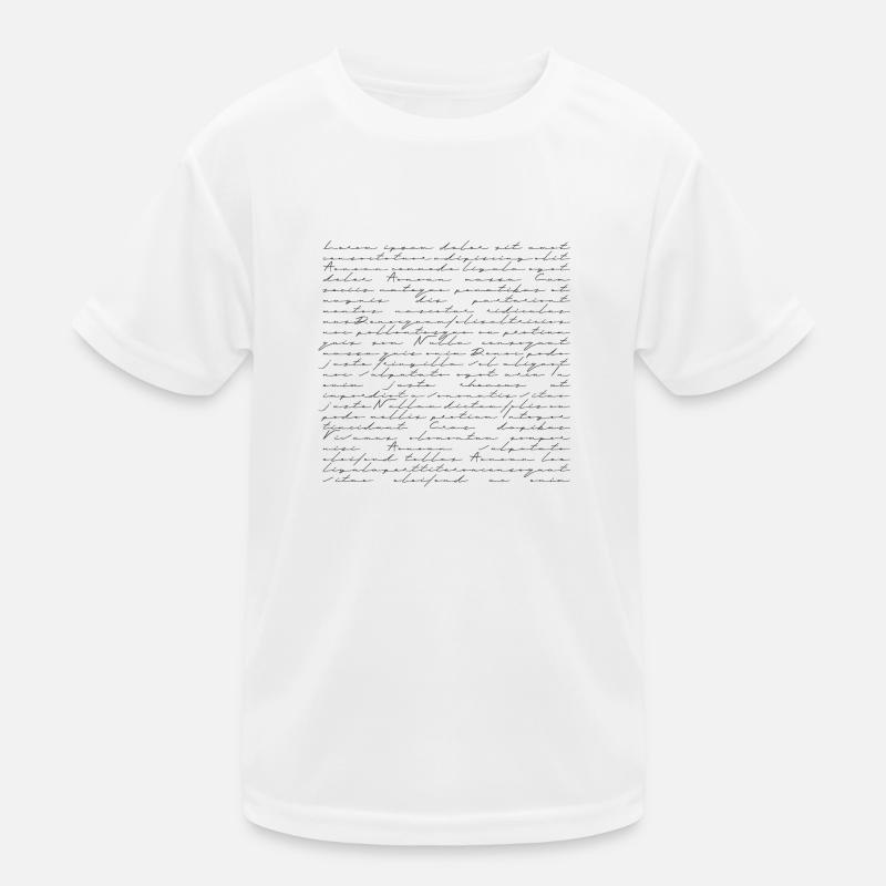 Lorem Ipsum, blind text, placeholder, design, text - Kids Functional T-Shirt - white