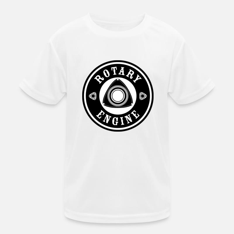 Rotary Engine - Black Kids Functional T-Shirt