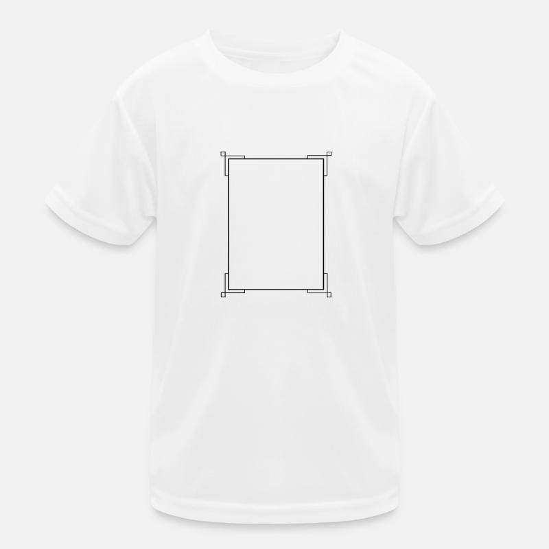 Schwarzer Rahmen mit Linien Grundtext Kinder Funktions-T-Shirt