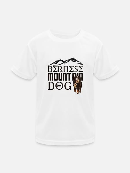 Berner Berghund - Kinder Funktions-T-Shirt - Weiß