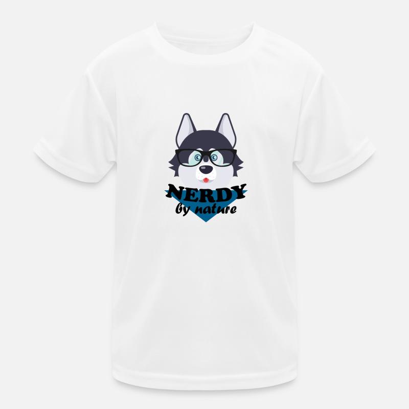 Nerdy By Nature Husky Kids Functional T-Shirt