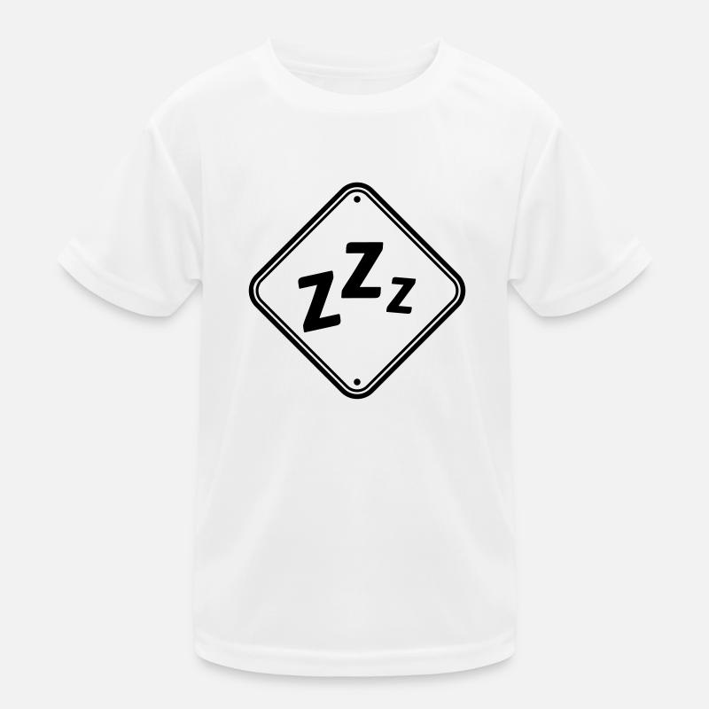 Attention snoring shield - Kids Functional T-Shirt - white