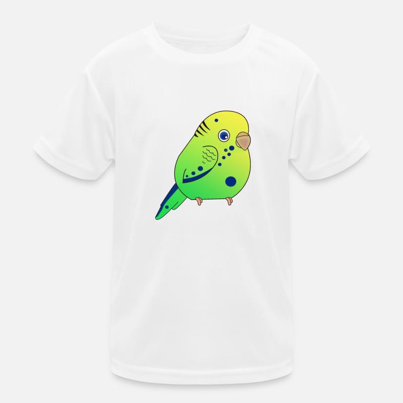 Budgerigar, Small Budgerigar Kids Functional T-Shirt