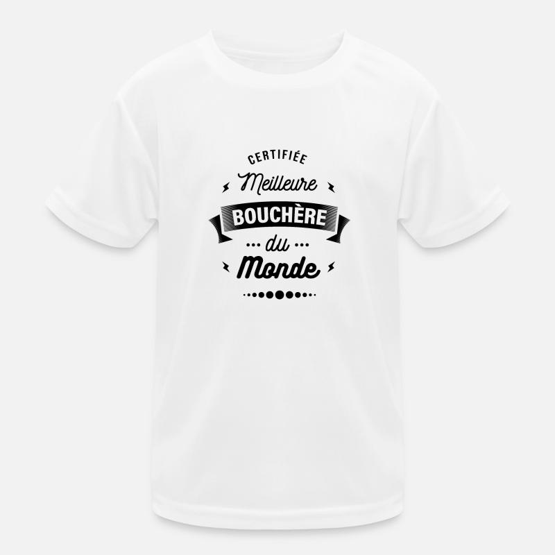 CERTIFIÉE MEILLEURE BOUCHÈRE DU MONDE T-shirt sport Enfant