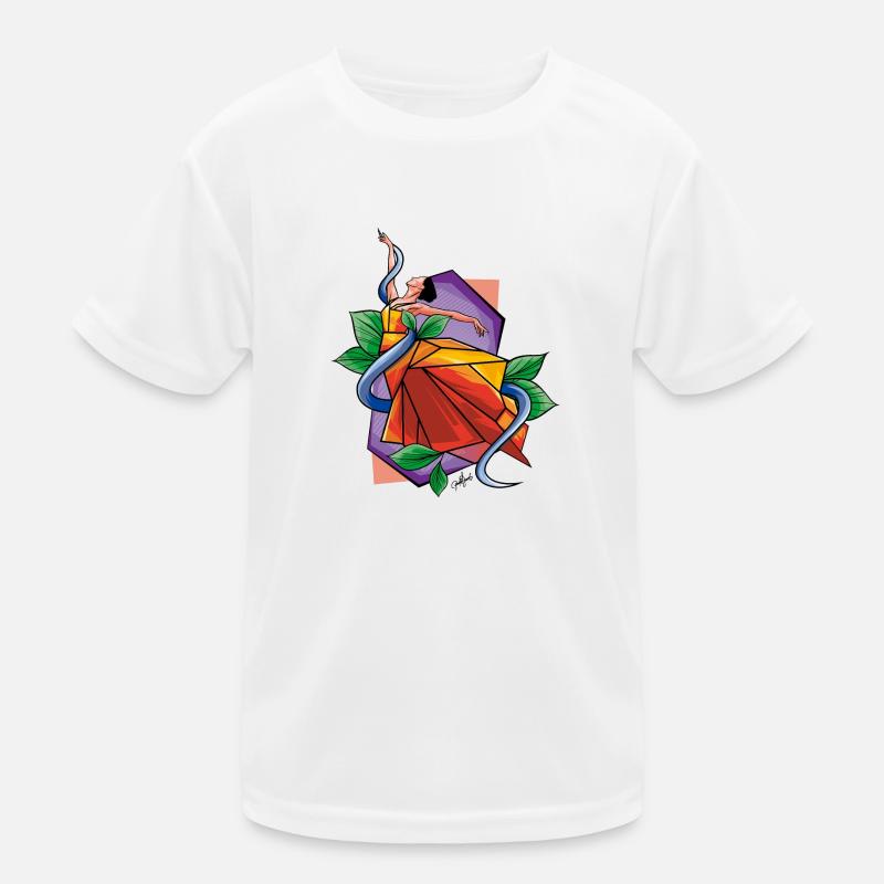 Geometric Dance Kids Functional T-Shirt