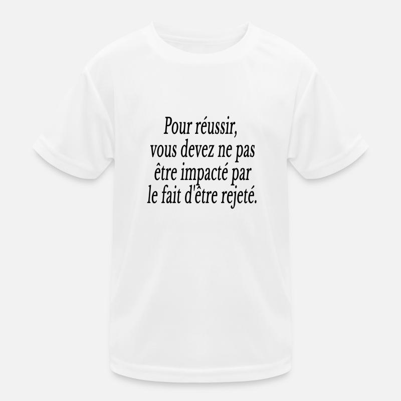 mindset citation motivation reussite travail T-shirt sport Enfant