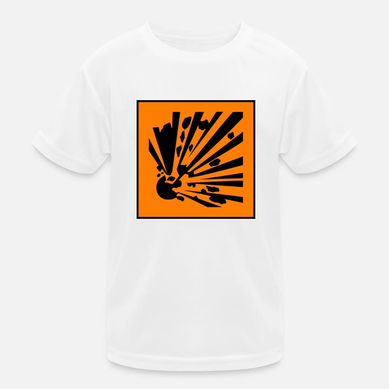 Explosief Waarschuwing, Explosive Warning Kids Functional T-Shirt