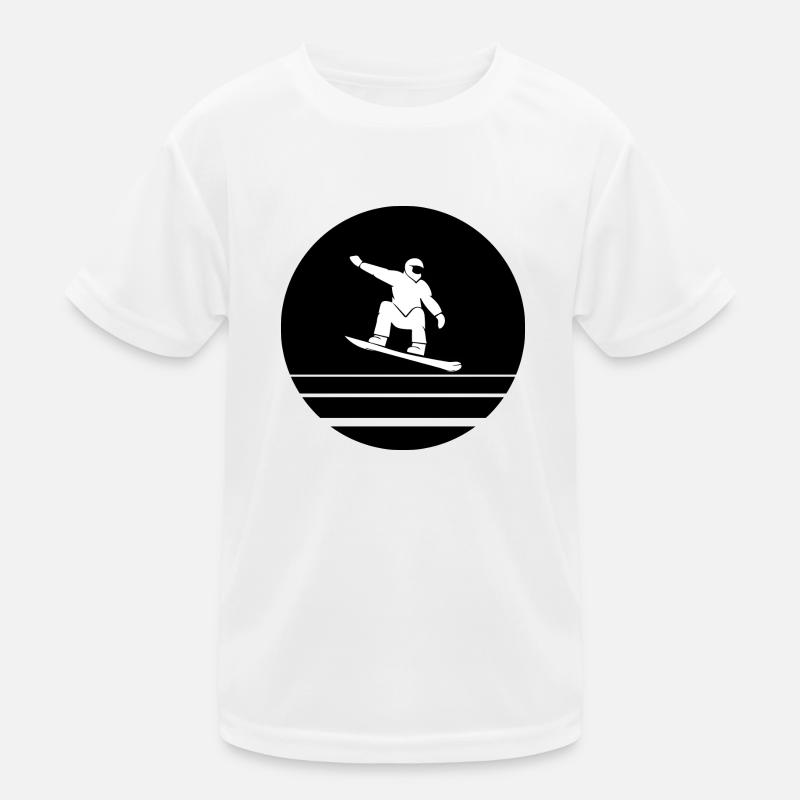 Snowboard Snowboarder Kinder Funktions-T-Shirt