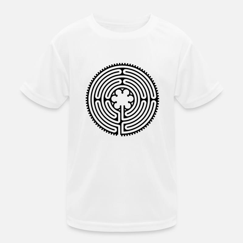 Chartres Labyrinth - Short Way 1 Kinder Funktions-T-Shirt