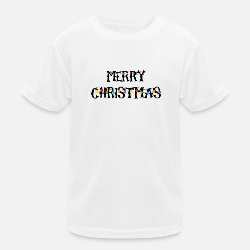 Joyeux Noël String lights cadeau T-shirt sport Enfant