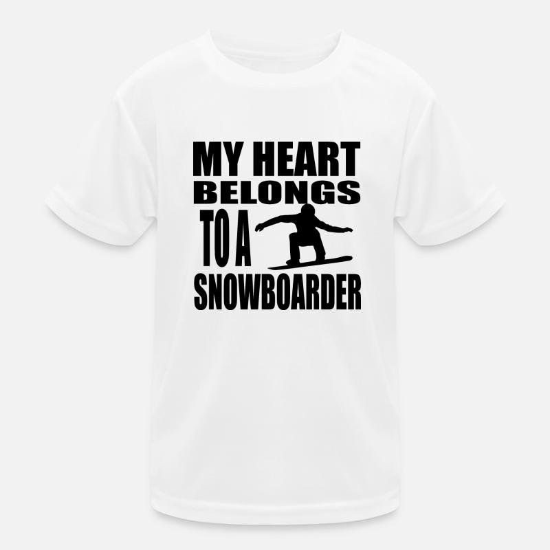 Snowboard Snowboarder Kinder Funktions-T-Shirt