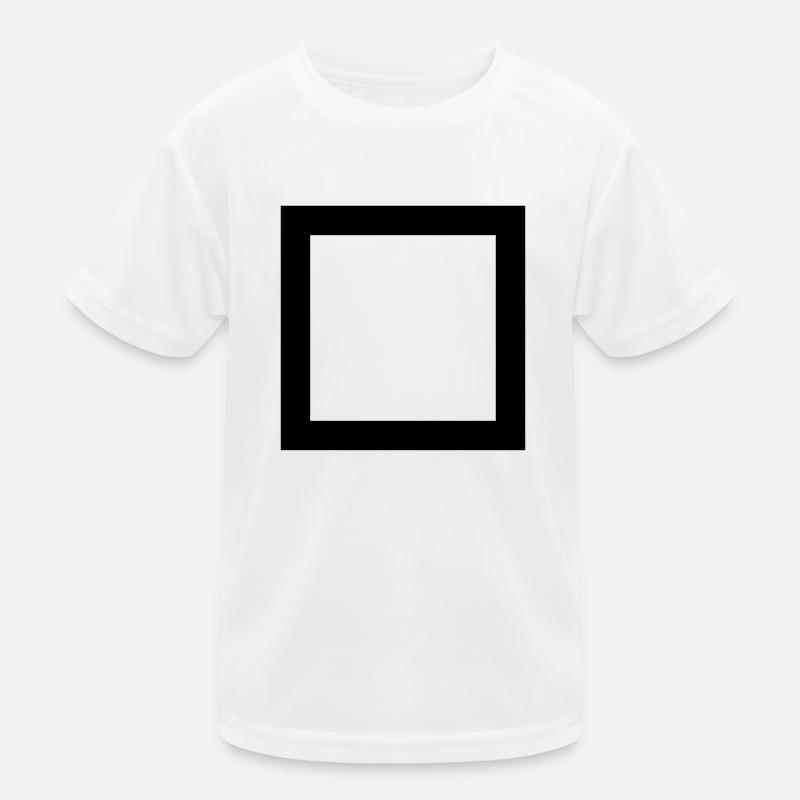 Square Icon Rectangle Kids Functional T-Shirt