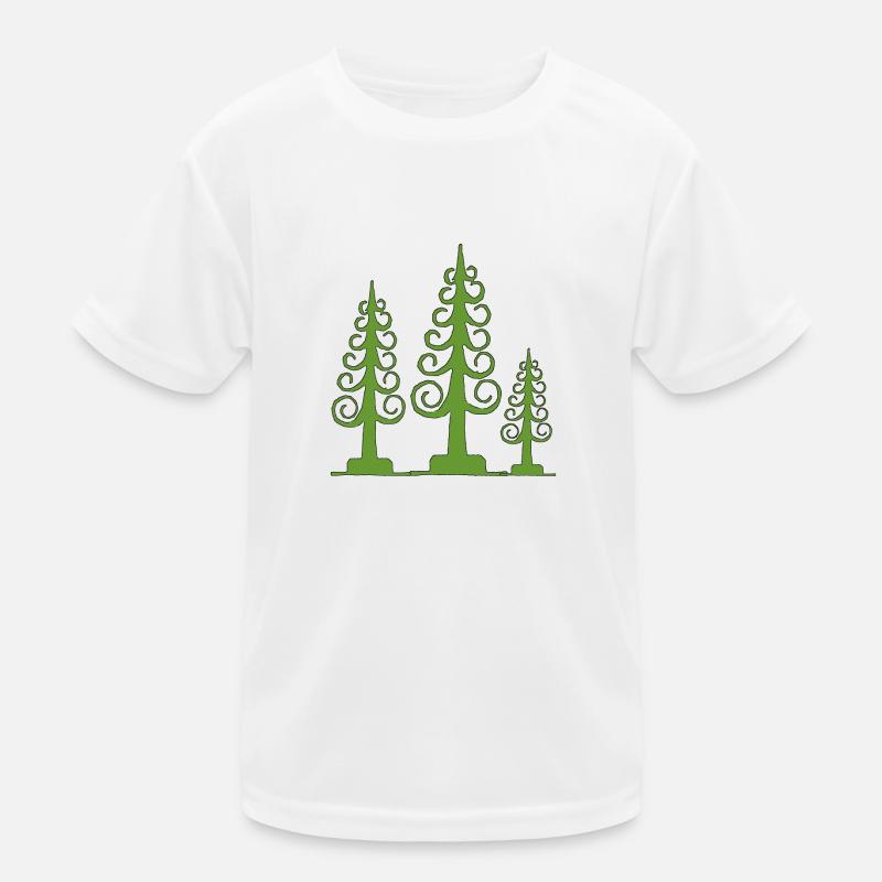 Span tree, carved tree Kids Functional T-Shirt