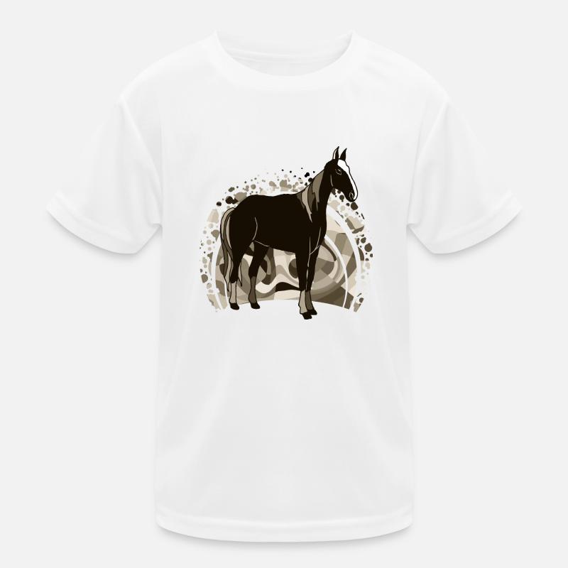 Pferd Kinder Funktions-T-Shirt