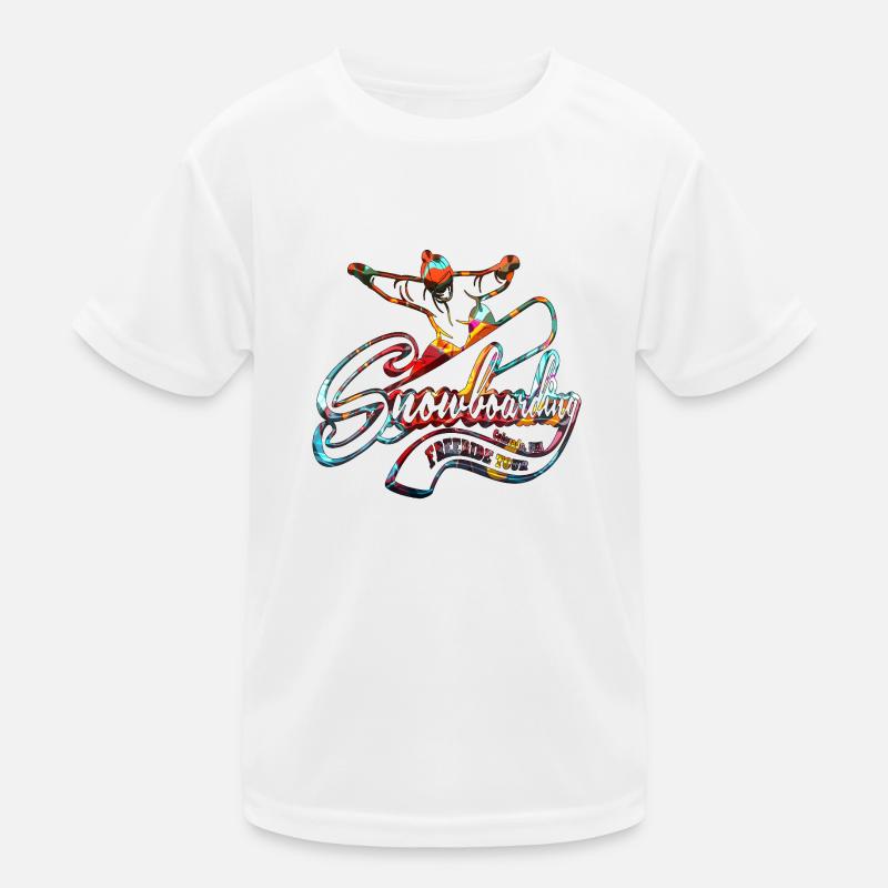Snowboarden Kinder Funktions-T-Shirt