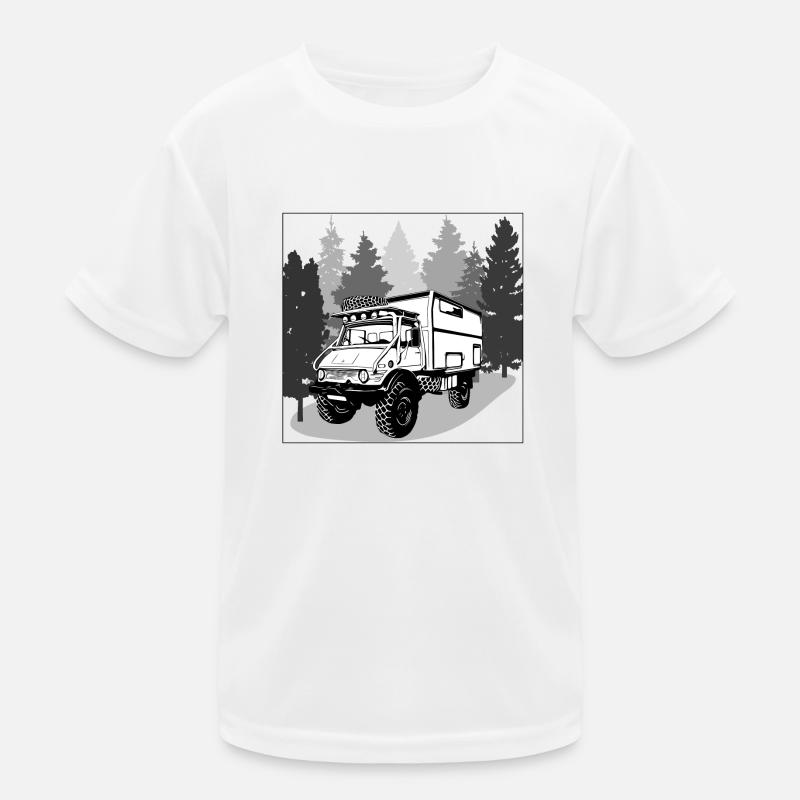 Camping - Unimog - Adventure - Oldtimer Kids Functional T-Shirt