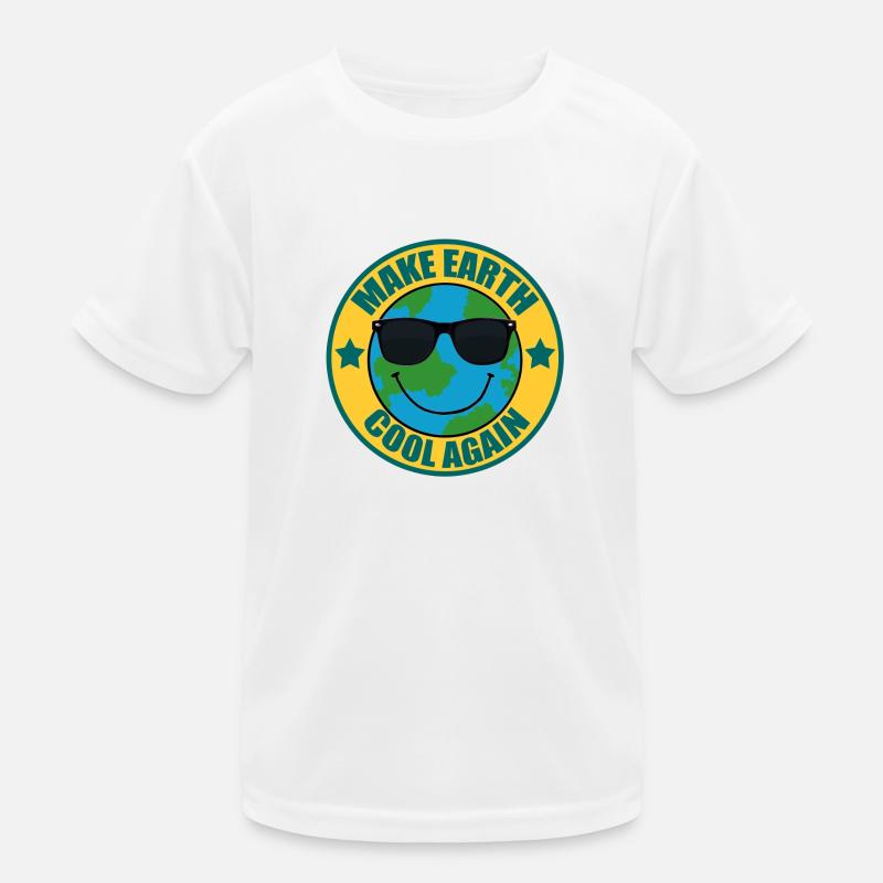Make Earth cool again Kinder Funktions-T-Shirt