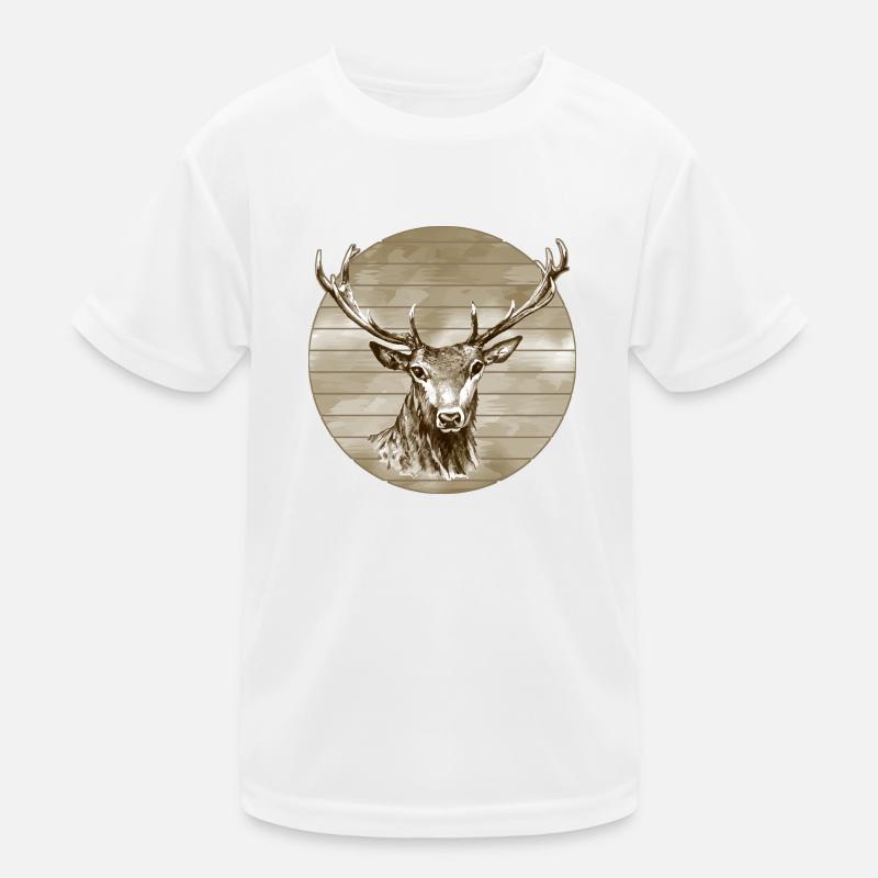Hirsch Kinder Funktions-T-Shirt