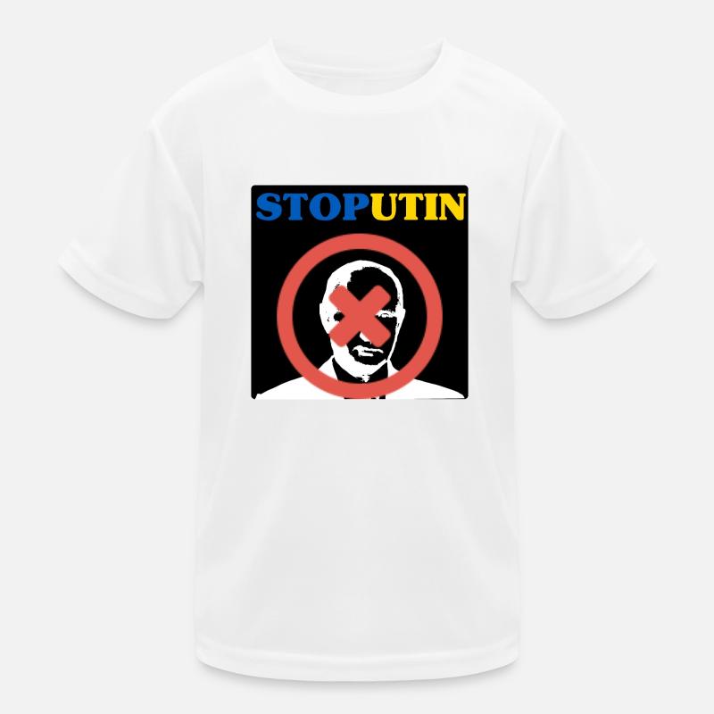 Stoppen Sie Putin Kinder Funktions-T-Shirt