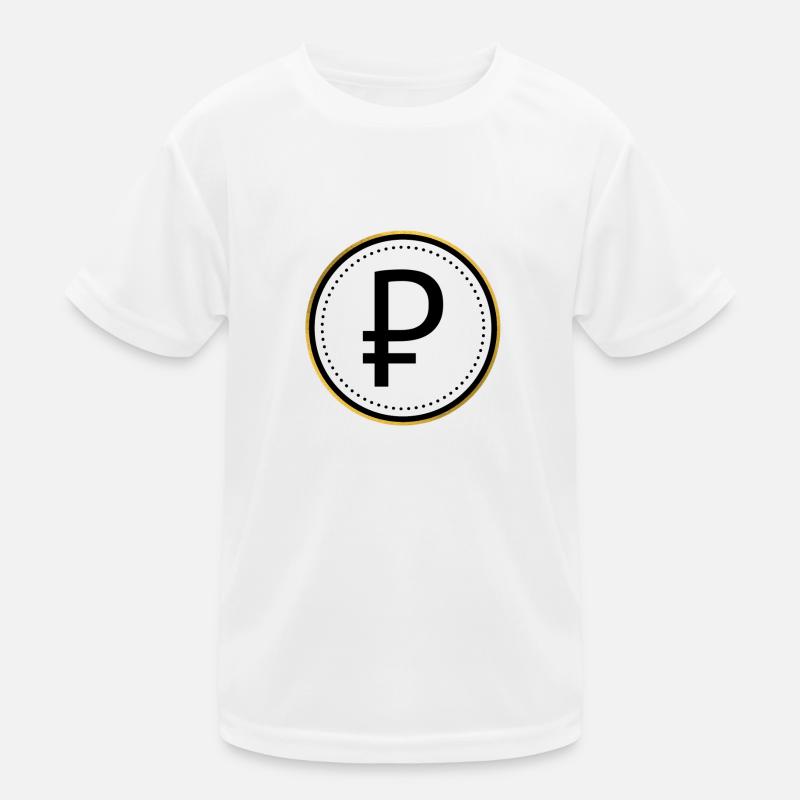 Russian ruble Kids Functional T-Shirt