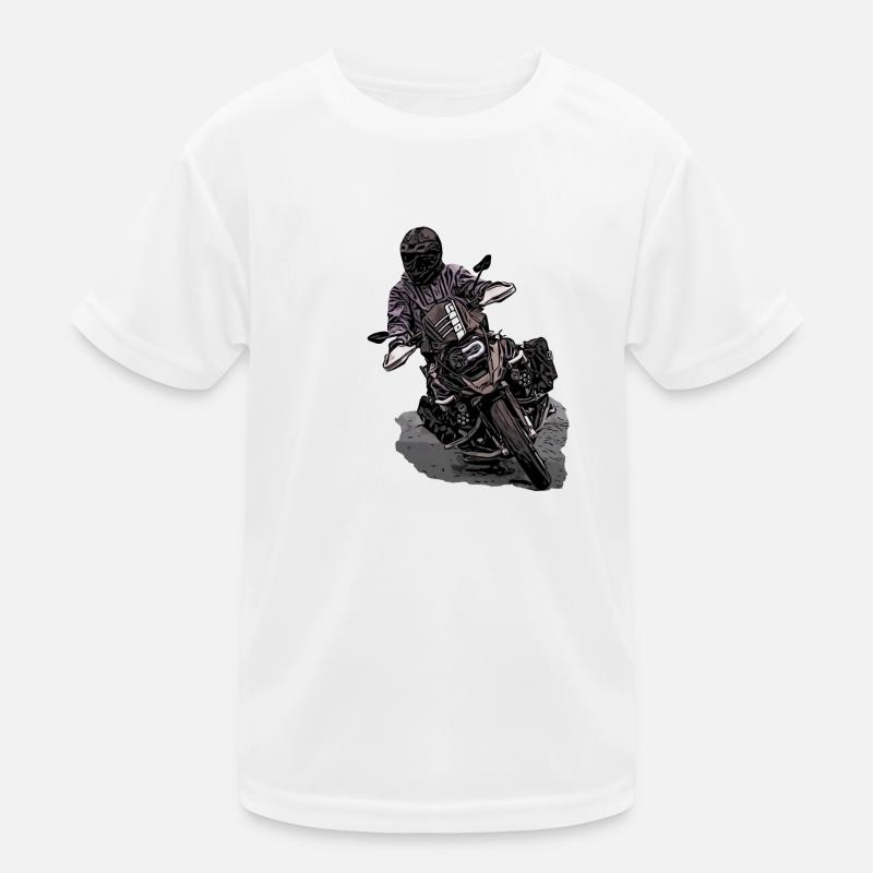 GS driver inclined position grey Kids Functional T-Shirt