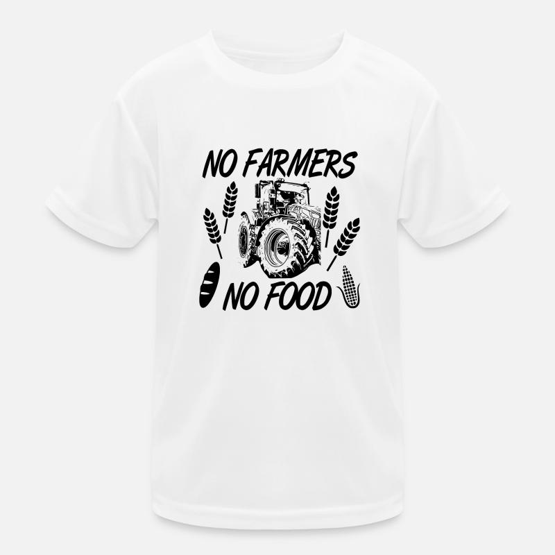 Traktor - Kinder Funktions-T-Shirt - Weiß