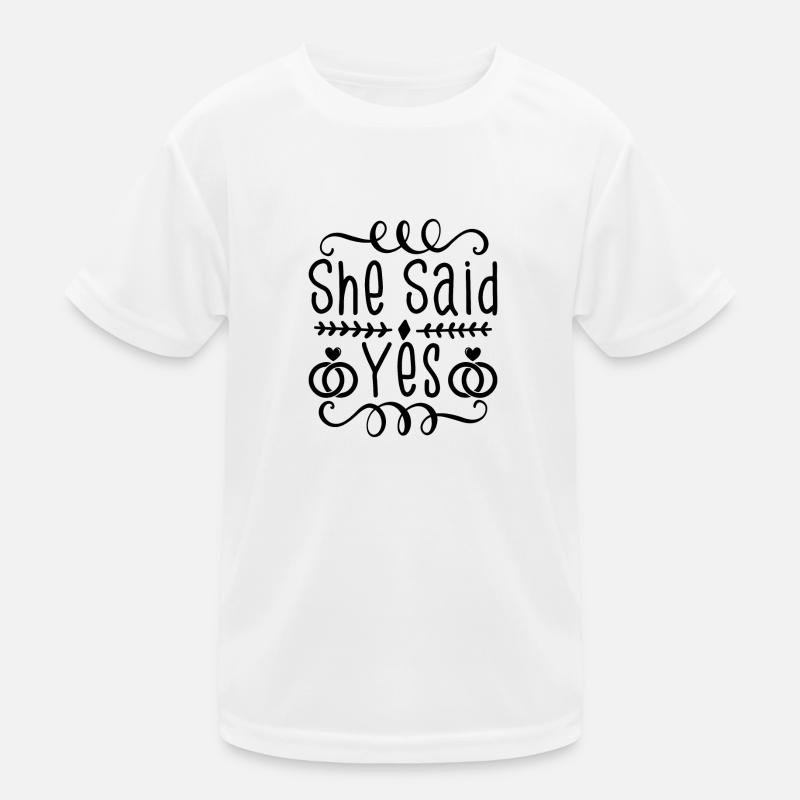 Elle a dit oui T-shirt sport Enfant