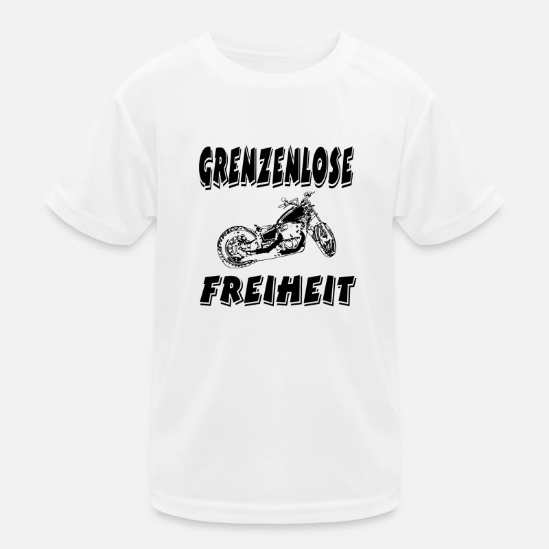 Motorrad Kinder Funktions-T-Shirt