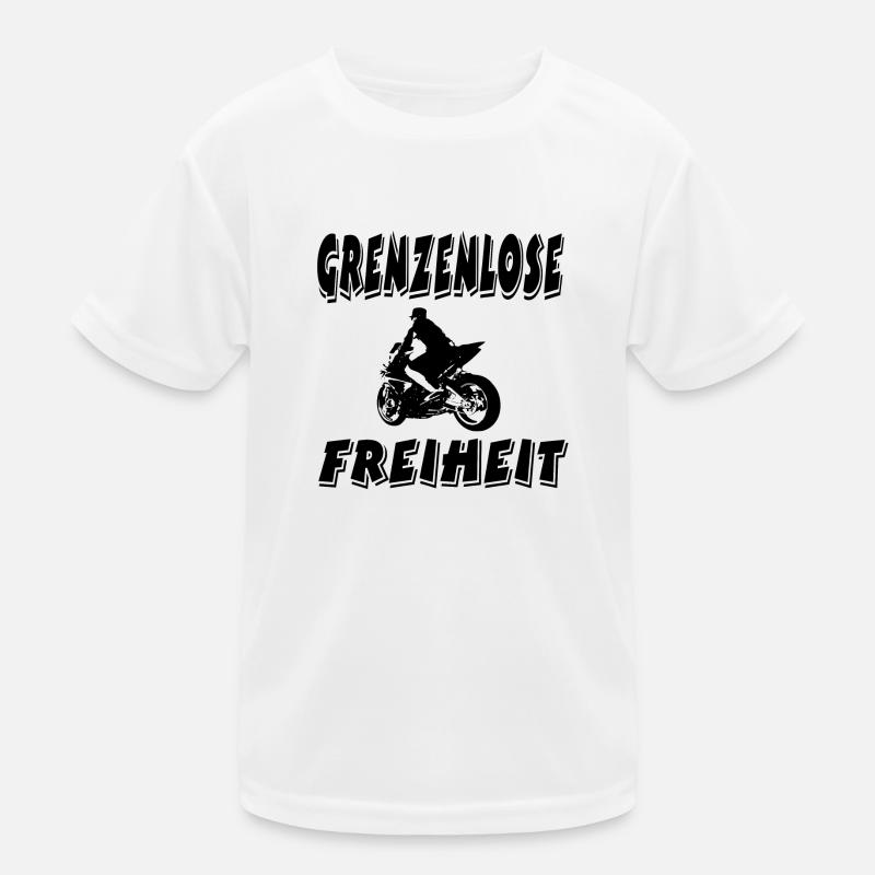 Motorrad Kinder Funktions-T-Shirt