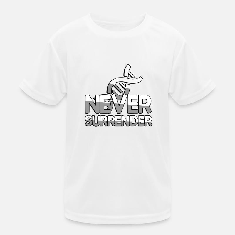 NEVER SURRENDER + DNA - Gaming Kinder Funktions-T-Shirt