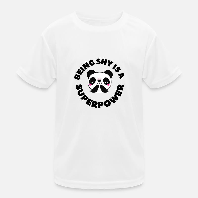 Schüchtern sein ist eine Superkraft Kinder Funktions-T-Shirt