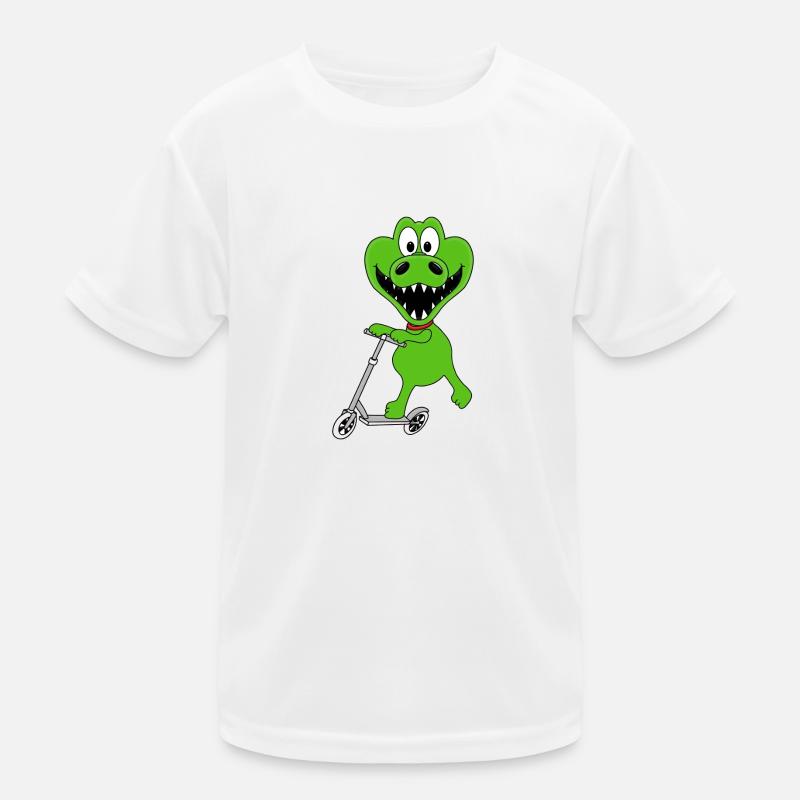 KROKODIL - ROLLER - TIER - TIERISCH Kinder Funktions-T-Shirt