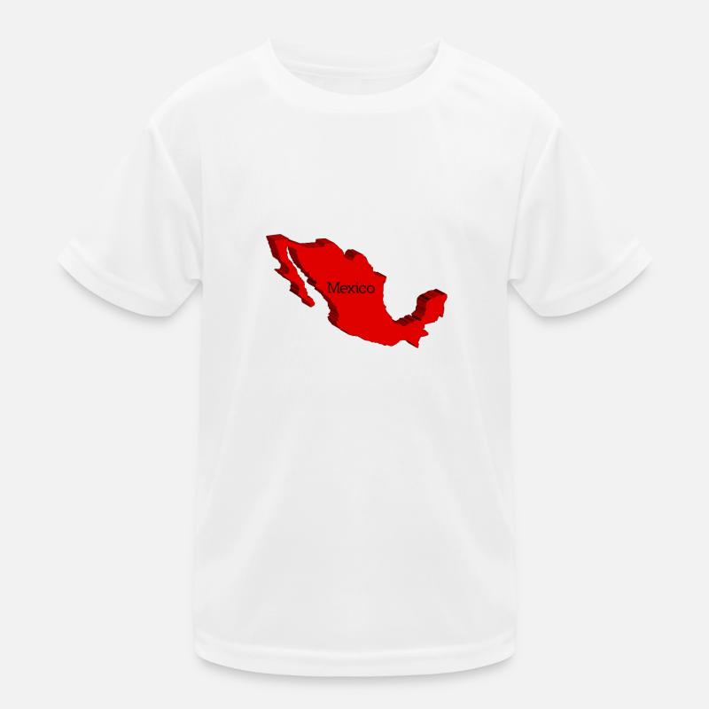 Carte 3D du Mexique T-shirt sport Enfant