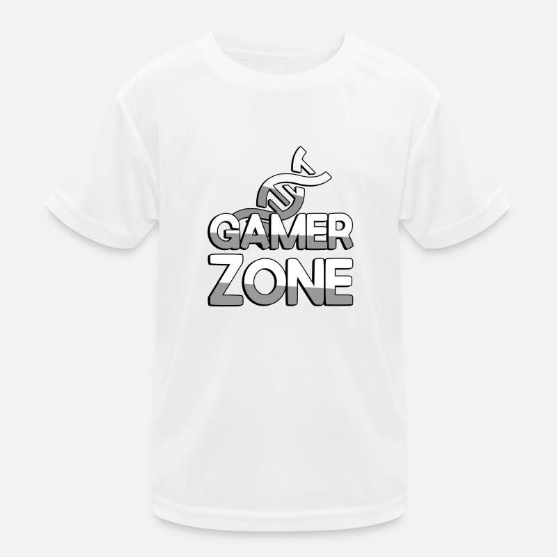 GAMER ZONE + DNA - Gaming Kinder Funktions-T-Shirt