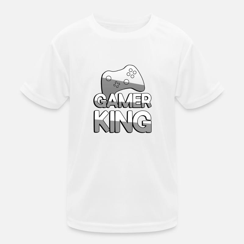 GAMER KING + Controller - Gaming Kinder Funktions-T-Shirt