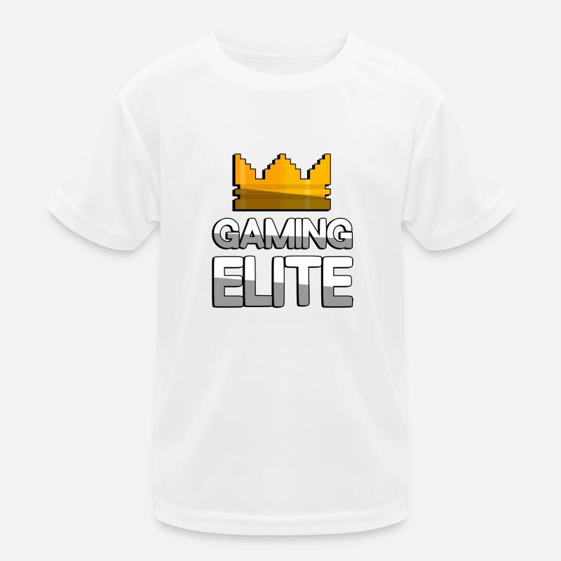 GAMING ELITE + King Crown - Gaming Kids Functional T-Shirt