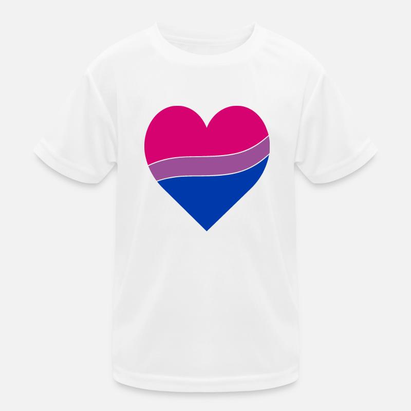 Bisexual Herz | Pride Kinder Funktions-T-Shirt