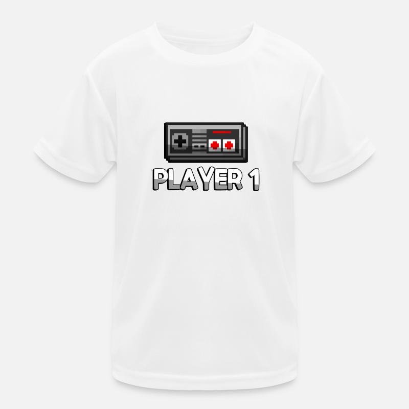 PLAYER 1 + NES Controller - Gaming Kinder Funktions-T-Shirt