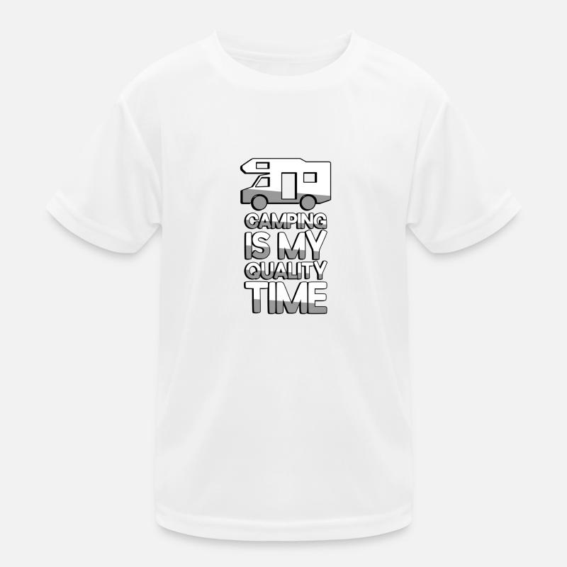 CAMPING EST MON TEMPS DE QUALITÉ + Caravane - Camping T-shirt sport Enfant