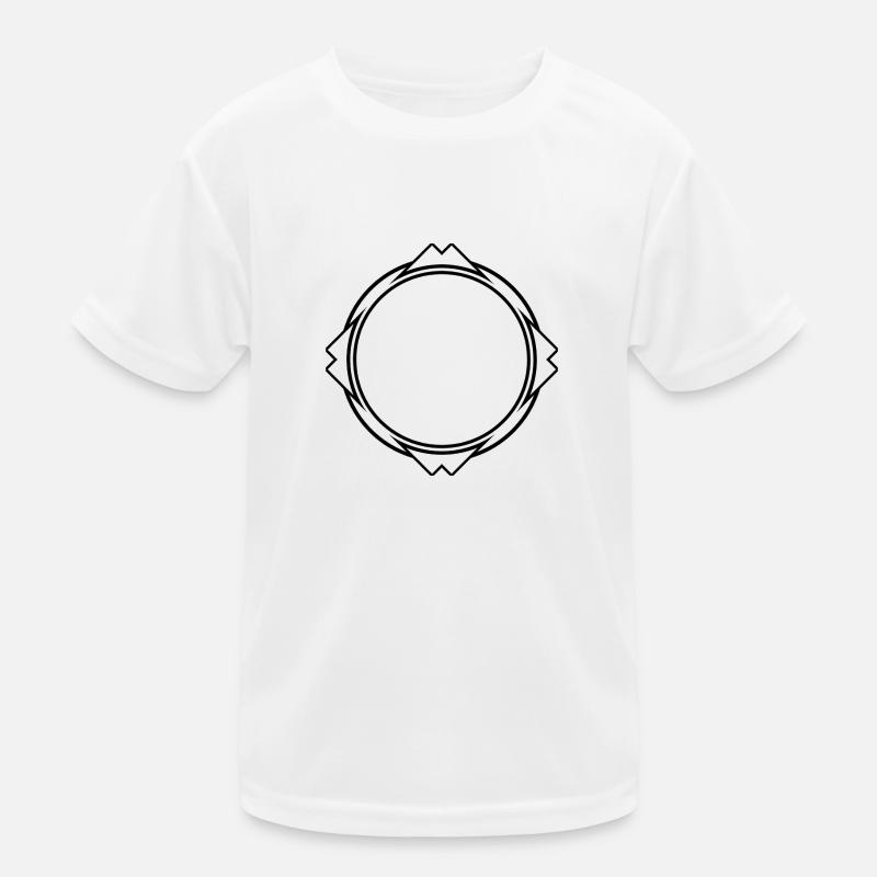 Cool frame in black with corners Kids Functional T-Shirt