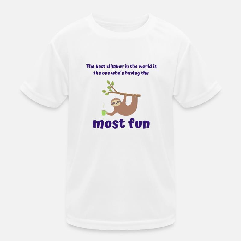 bester Kletterer der Welt Kinder Funktions-T-Shirt