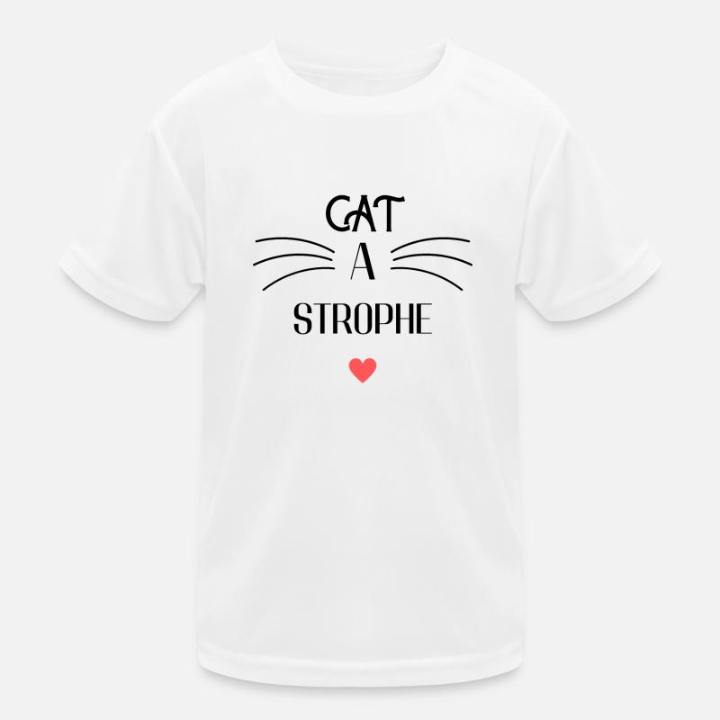 cat-a-strophe chat T-shirt sport Enfant