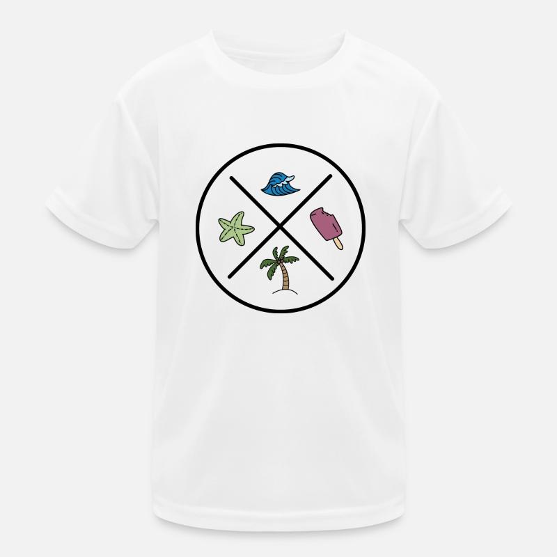 Fun design for summer Kids Functional T-Shirt