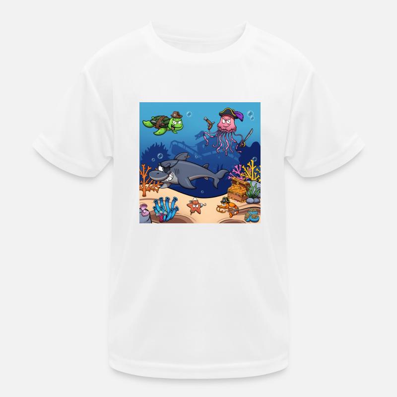 Créatures marines pirates T-shirt sport Enfant