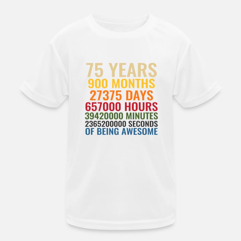 75 ans T-shirt sport Enfant