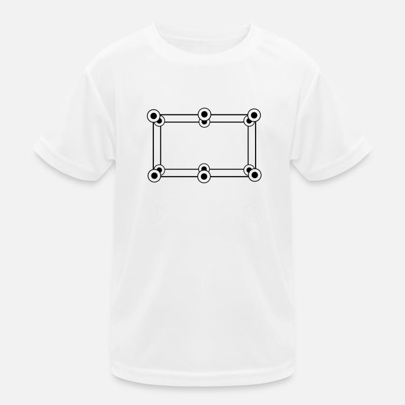 Futuristic frame with circles points Kids Functional T-Shirt